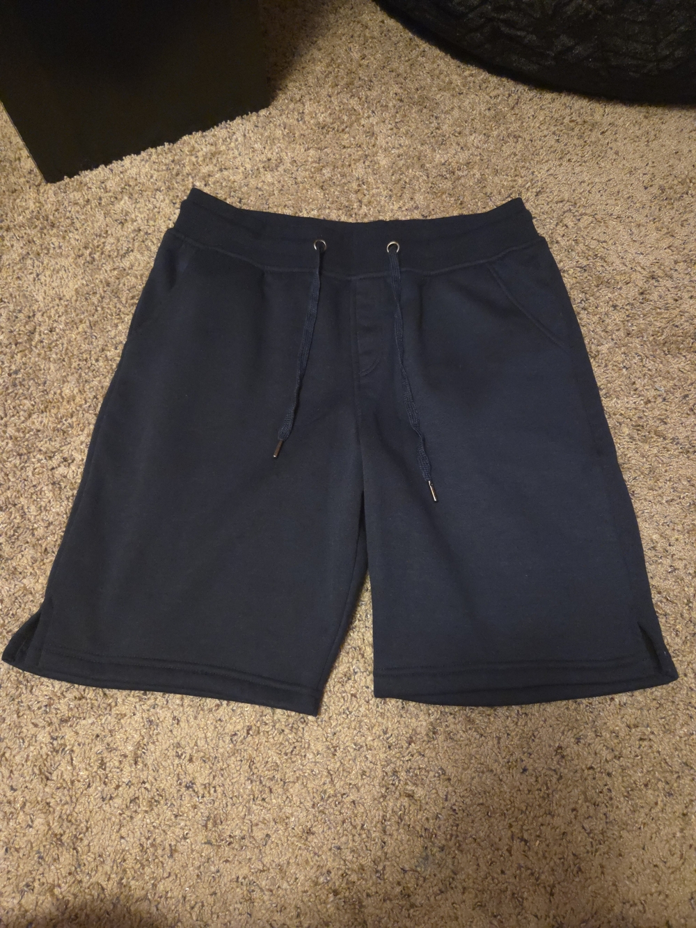 Essentials Navy Drawstring Athletic Shorts